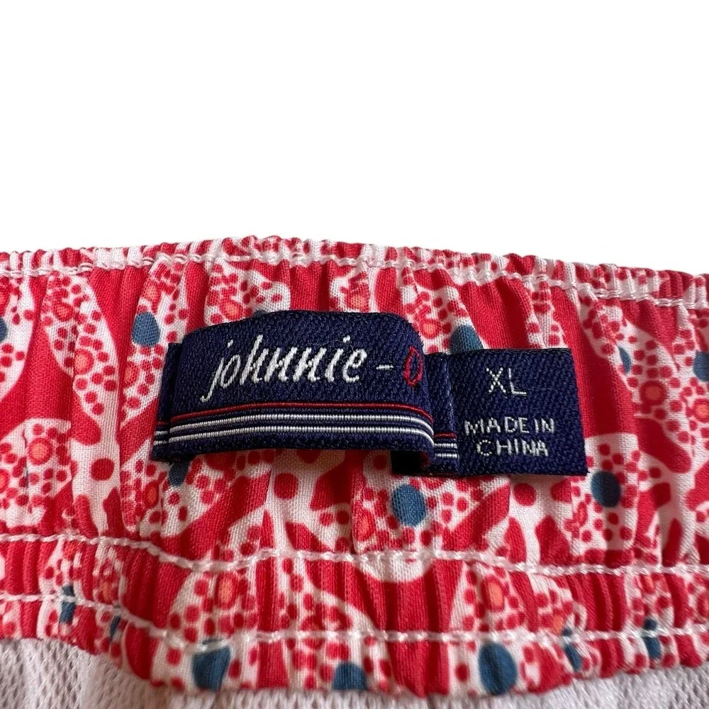 Johnnie-O Mens XL Red Floral 8